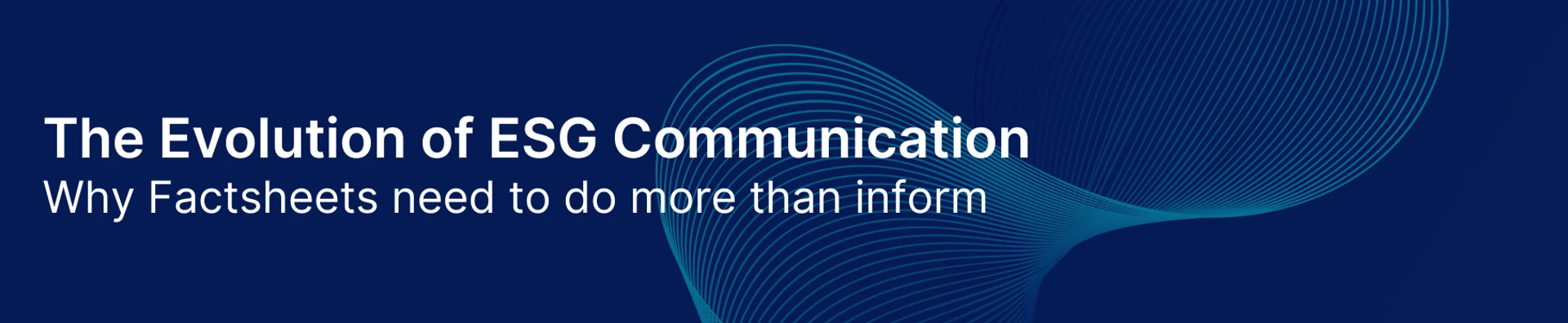 The Evolution Of ESG Communication